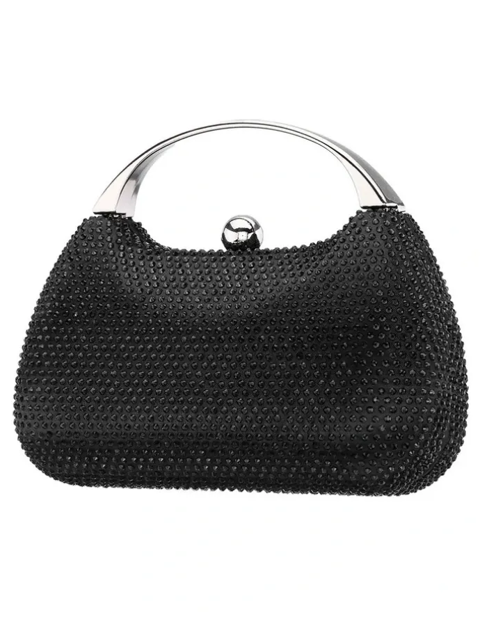 Nina Brando Bag in Black Crystal