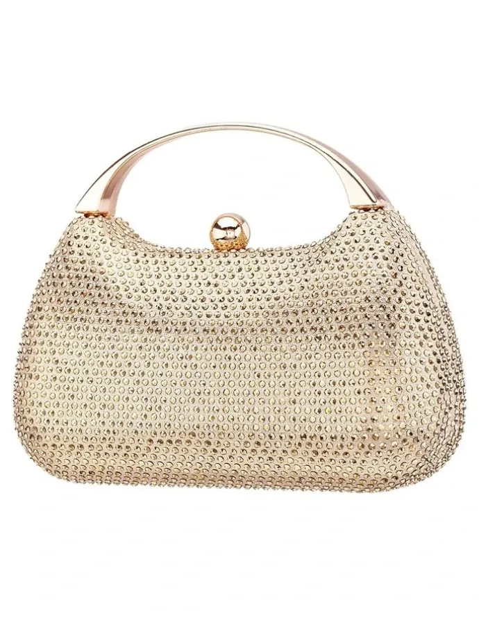 Nina Brando Bag in Gold Crystal