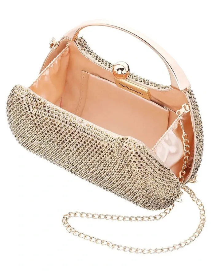 Nina Brando Bag in Gold Crystal