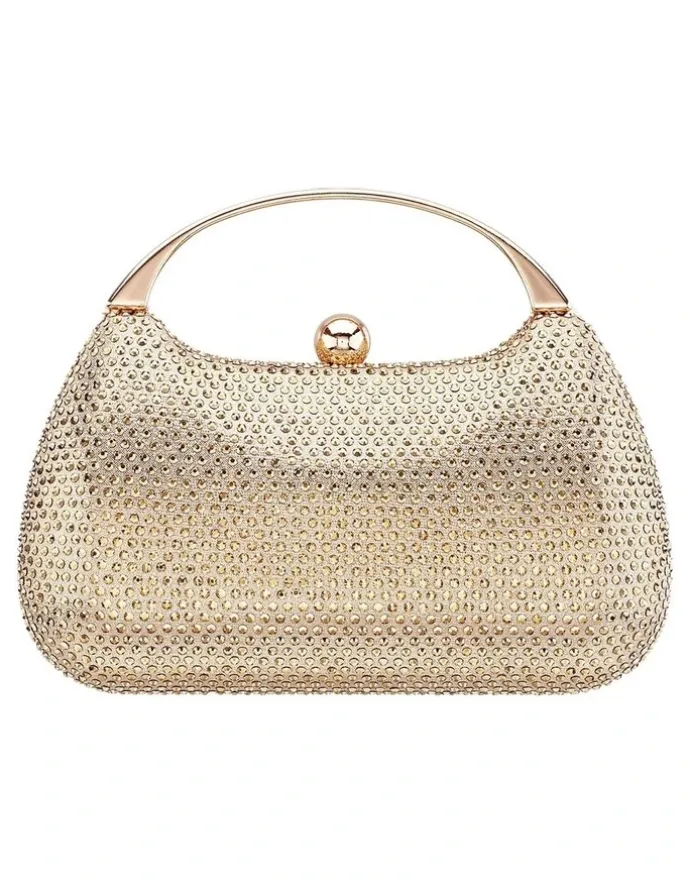 Nina Brando Bag in Gold Crystal