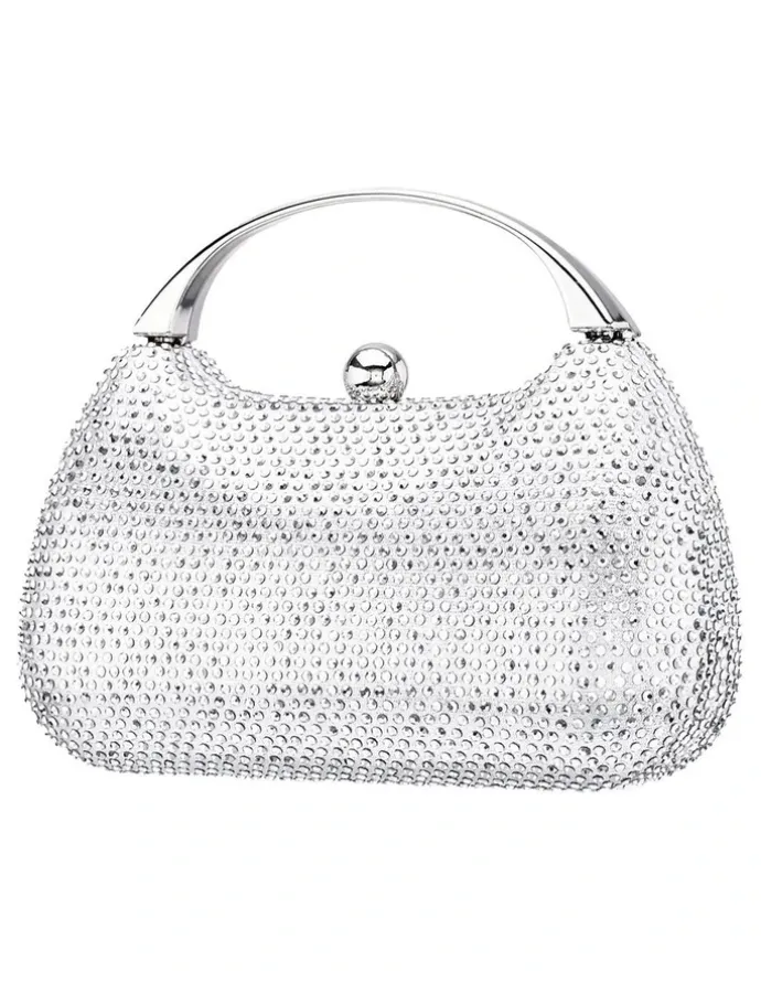 Nina Brando Bag in Silver Crystal