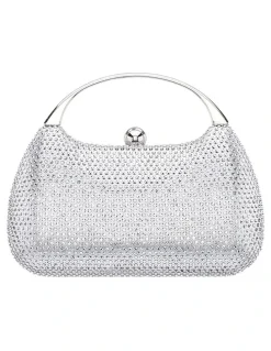 Nina Brando Bag in Silver Crystal