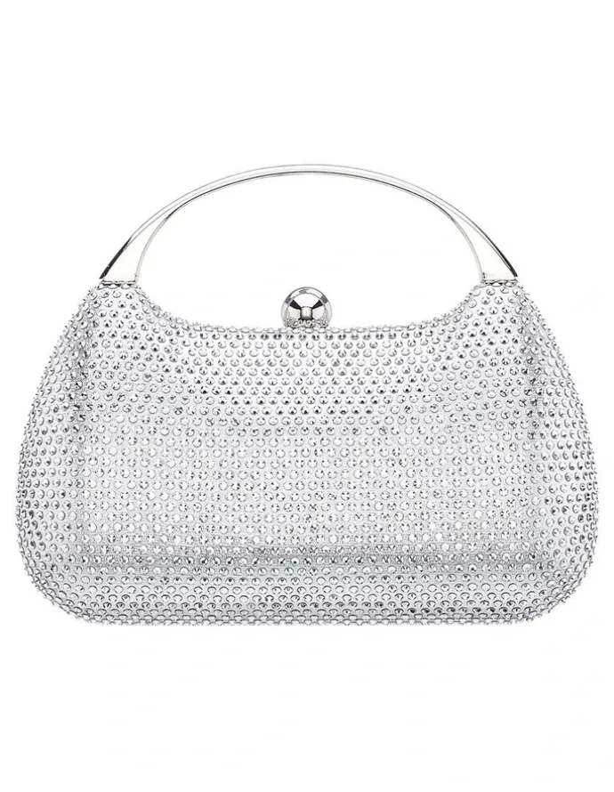 Nina Brando Bag in Silver Crystal