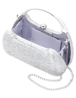 Nina Brando Bag in Silver Crystal