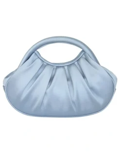 NINA Bren Bag in Icy Blue Satin