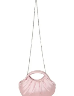 NINA Bren Bag in Icy Pink Satin