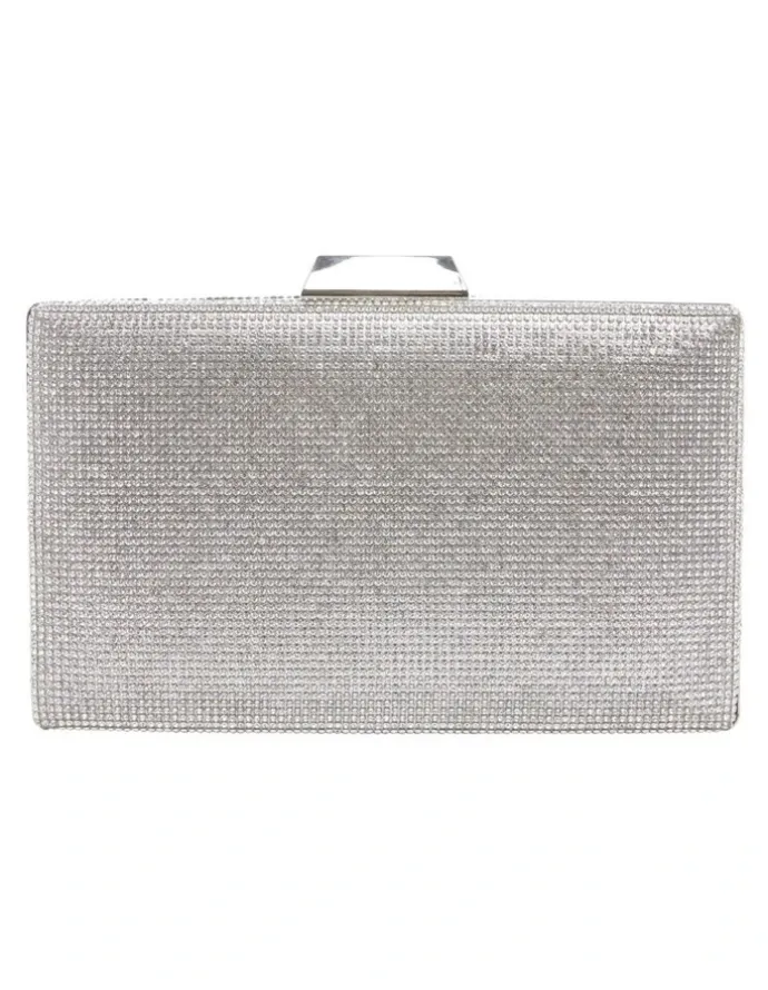 Nina Desyre Clutch Bag in Silver