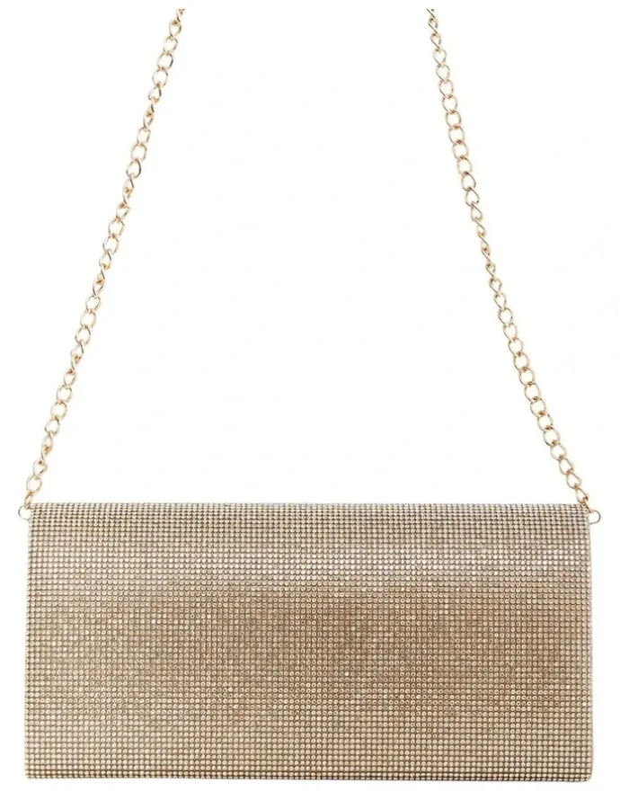 Nina Deva Bags in Gold Crystal
