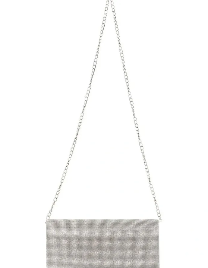 Nina Deva Bags in Silver Crystal