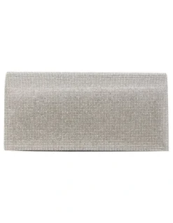 Nina Deva Bags in Silver Crystal
