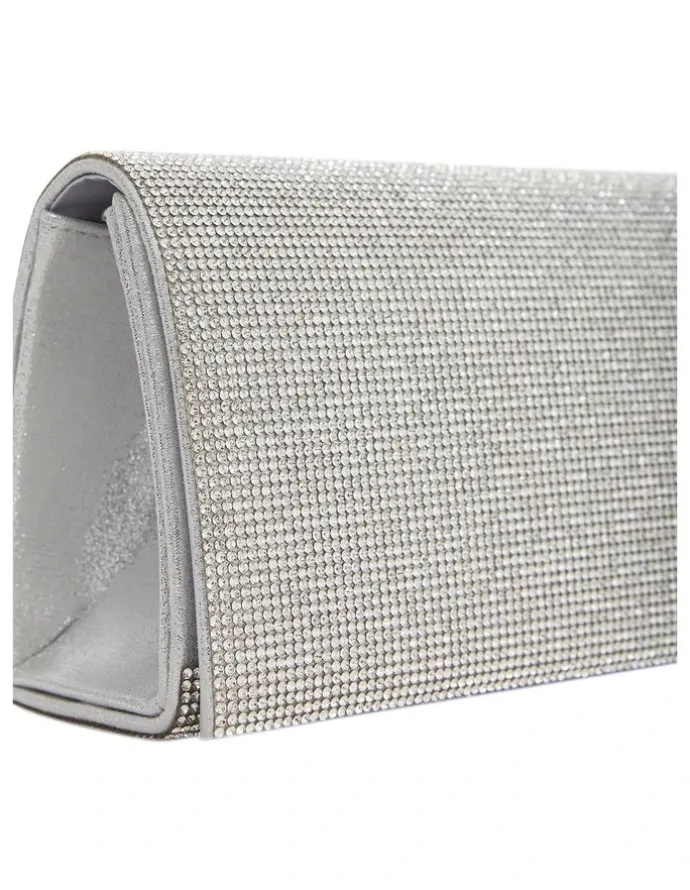 Nina Deva Bags in Silver Crystal