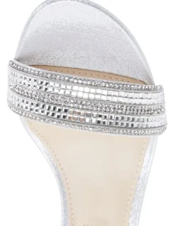 Nina Elenora True Silver Suedette Sandal