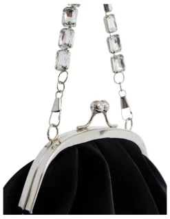 Nina Elsbeth Bags in Black Metallic Shine