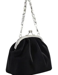 Nina Elsbeth Bags in Black Metallic Shine