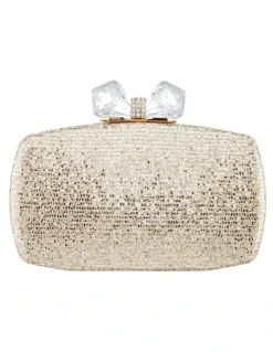 Nina Felice Gold Glitter Bag