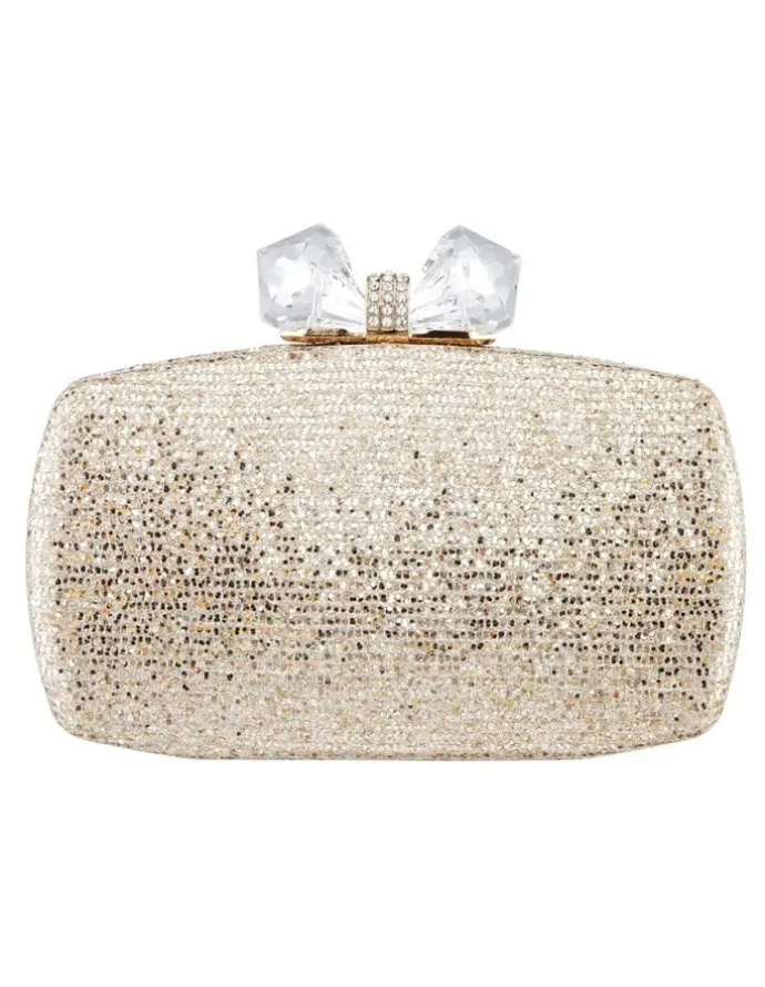 Nina Felice Gold Glitter Bag