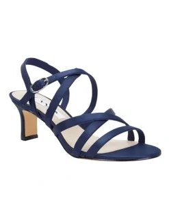 Nina Genaya New Navy Satin Sandal