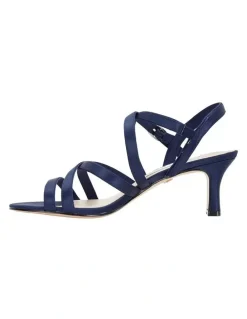 Nina Genaya New Navy Satin Sandal