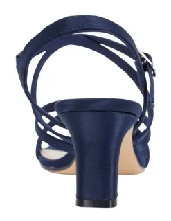 Nina Genaya New Navy Satin Sandal