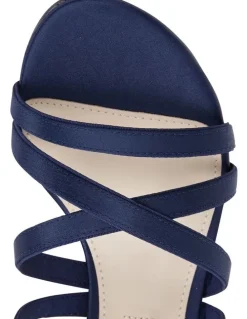 Nina Genaya New Navy Satin Sandal