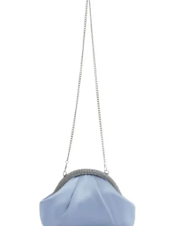 Nina Jane Bags in Icy Blue Satin