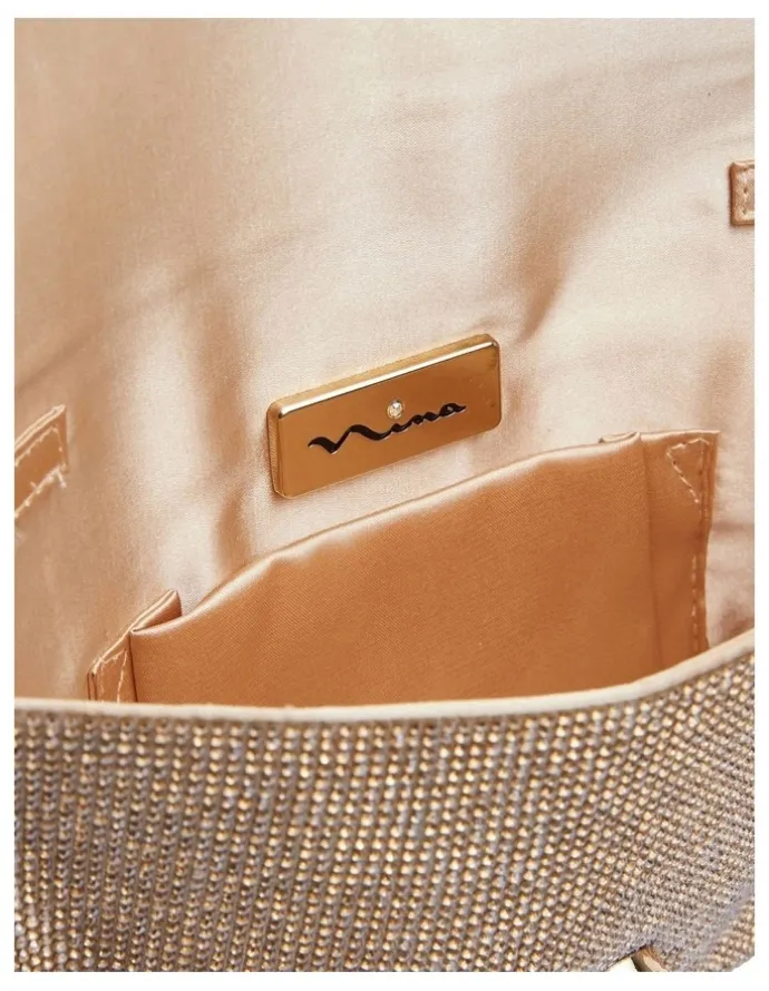 Nina Kimora Gold Crystal Bag