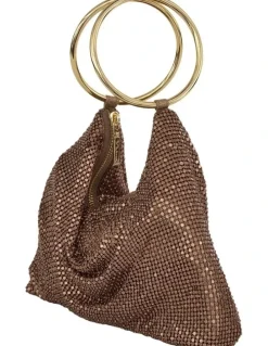 Nina Lia Bag in Bronze Mesh