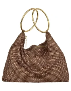 Nina Lia Bag in Bronze Mesh
