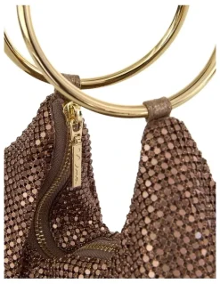 Nina Lia Bag in Bronze Mesh