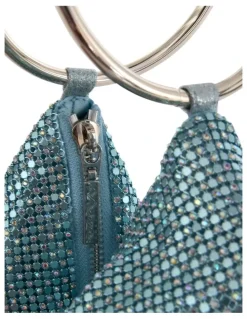 Nina Lia Bag in Light Aqua Mesh