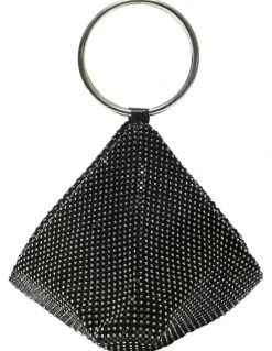 Nina Lia Mesh Bag In Black