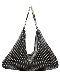 Nina Lia Mesh Bag In Black