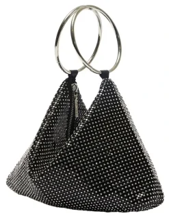 Nina Lia Mesh Bag In Black