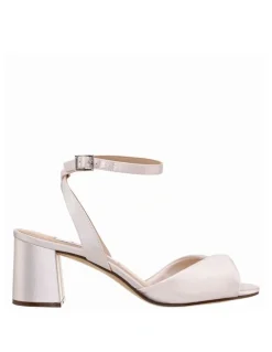 Nina Nigelia Sandals in Ivory Crystal Satin