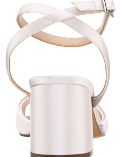 Nina Nigelia Sandals in Ivory Crystal Satin