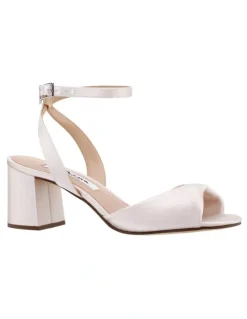 Nina Nigelia Sandals in Ivory Crystal Satin