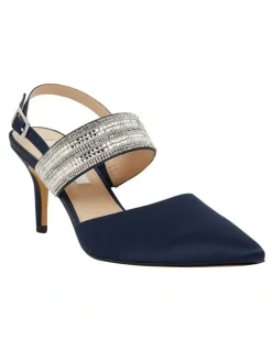 Nina Nina Treena Navy Satin Pump