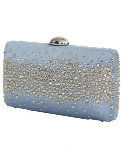 Nina Purity Bags in Icy Blue Crystal