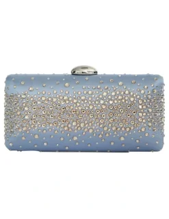 Nina Purity Bags in Icy Blue Crystal