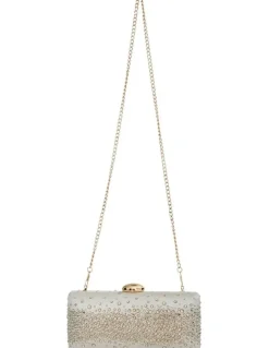 Nina Purity Bags in Ivory Crystal