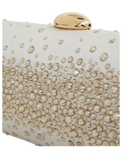 Nina Purity Bags in Ivory Crystal
