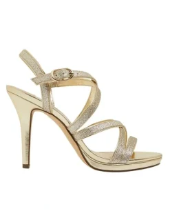 Nina Reatha Platino Glitter Sandals