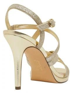 Nina Reatha Platino Glitter Sandals