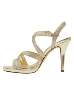 Nina Reatha Platino Glitter Sandals