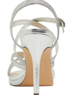 Nina Reatha Silver Glitter Sandals