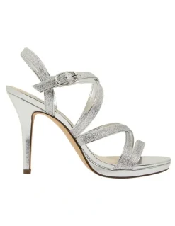 Nina Reatha Silver Glitter Sandals