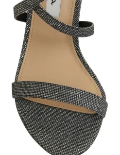 Nina Shari Silver/Black Sandals