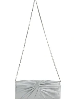 Nina Spirit Bags in Silver Suedette