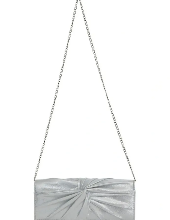 Nina Spirit Bags in Silver Suedette