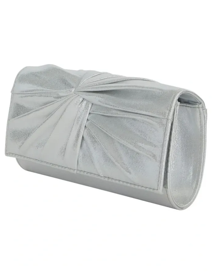 Nina Spirit Bags in Silver Suedette
